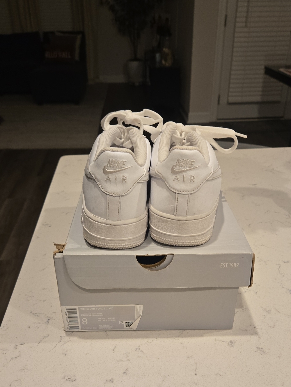 Nike White Low-Top Air Sneakers